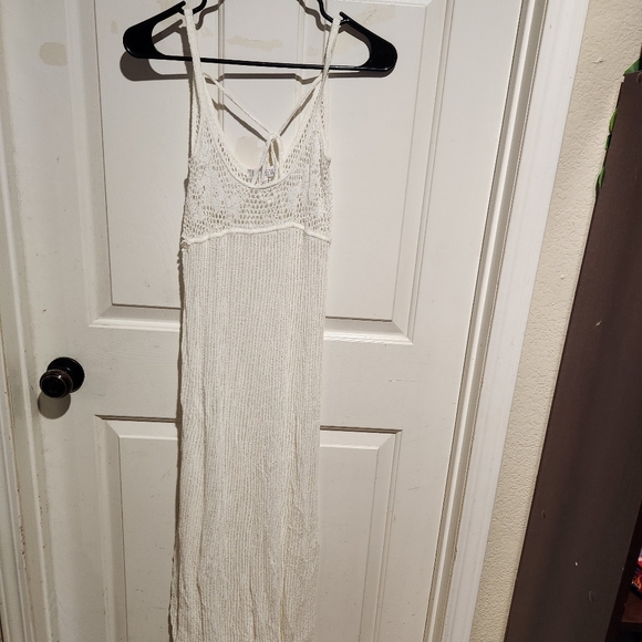 Anna October J.Crew Sheer Bridal White Sweater Dress Coastal Beach Medium - Picture 5 of 15